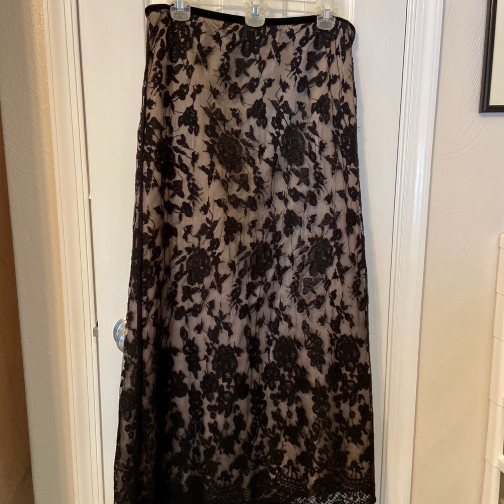 Talbots Special Occasion Lace Full Length Skirt